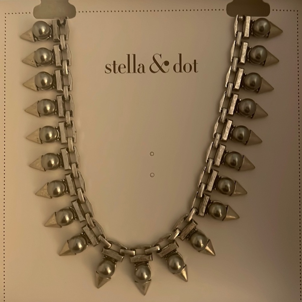 Stella & Dot lynx pearl collier de perles lynx